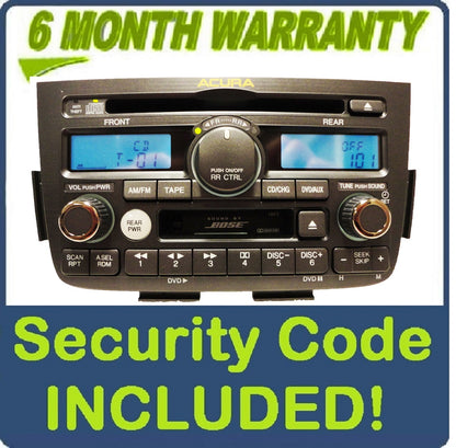 Brand New 01 02 03 04 Acura MDX OEM BOSE Navigation Rear Entertainment Radio Tape CD Player 1XF2 1XF0 2001 2002 2003 2004