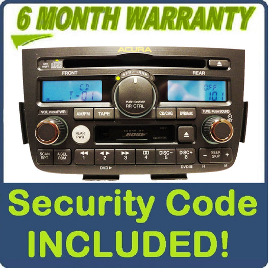 Brand New 01 02 03 04 Acura MDX OEM BOSE Navigation Rear Entertainment Radio Tape CD Player 1XF2 1XF0 2001 2002 2003 2004