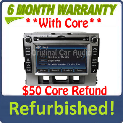 Refurbished 2011 - 2012 Hyundai Santa Fe OEM Infinity Radio Navigation GPS MP3 CD Player