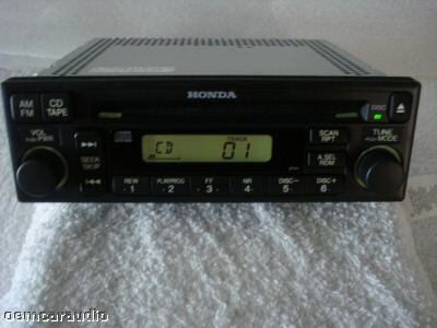 Honda Del Sol Prelude Used Radio and CD Player 1998-2005