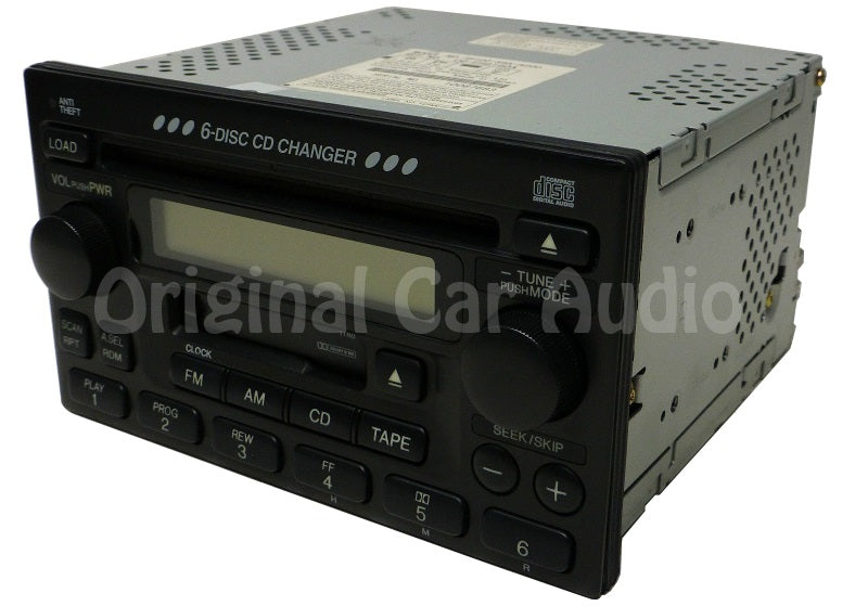 Honda Accord Civic CRV Radio Tape and 6 Disc CD Changer OEM