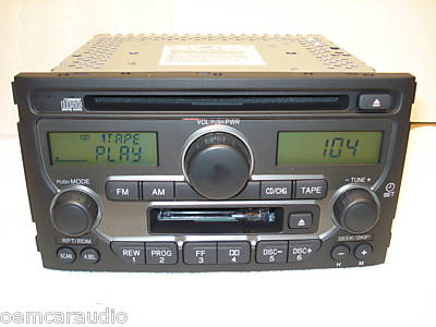 Honda Pilot Radio 1TV2 CD Disc Player Tape Cassette Stereo Navigation 03 04 05