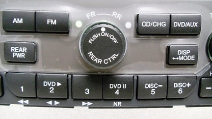 2006 2007 2008 Honda Pilot Radio and 6  Player