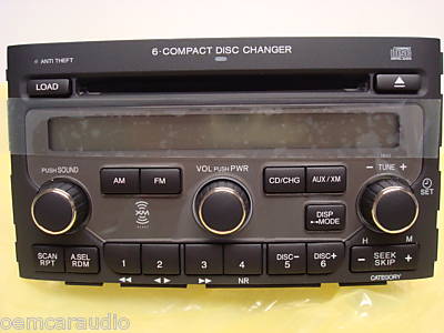 Brand New Honda Pilot EX 4WD XM AUX Radio 6 Disc CD Changer 39100-S9V-A500 2006-2008