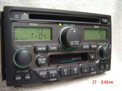 2003 - 2005 Honda Pilot Radio Tape and CD Player DVD