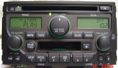 2003 - 2005 Honda Pilot Radio Tape and CD Player DVD