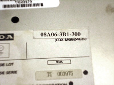 2000 - 2005 Honda Civic In Dash 6 CD Changer