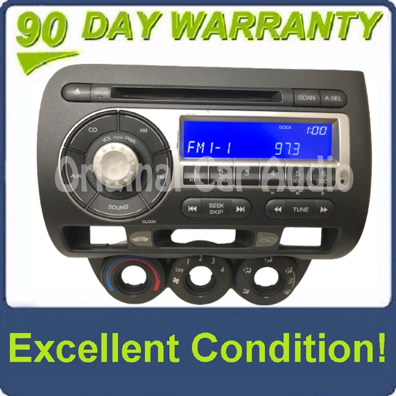 2007-2008 Honda Fit AM FM Radio CD Player