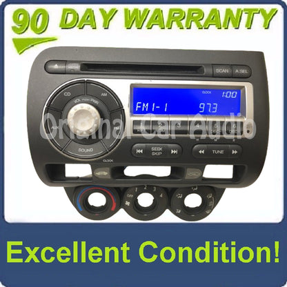 2007-2008 Honda Fit AM FM Radio CD Player