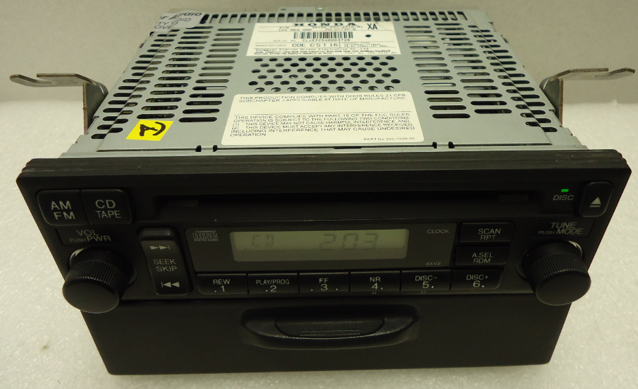 HONDA Pilot CD Player Radio 2006 2007 2008