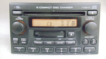 98 99 2000 01 02 Honda Accord CRV Odyssey Radio XM TAPE and 6 CD Changer 39100-S9A-A601 39100-A9A-A200