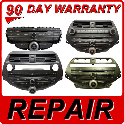 REPAIR 08 09 2010 Honda ACCORD Radio RDS AUX MP3 6 Disc CD Player Climate Controls 3BA0 Ho3BA0