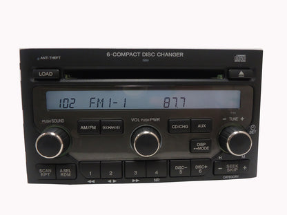 06 07 08 Honda Pilot OEM AM FM XM Radio AUX 6 Disc Changer 1TV5
