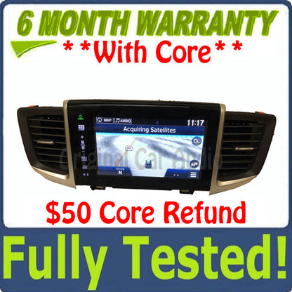 Blemished 2016 - 2017 Honda Pilot OEM Touch Screen Navigation Multimedia AM FM Radio Receiver