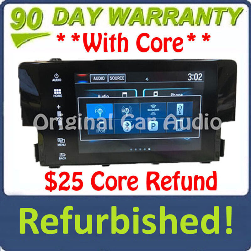 Refurbished 2016 - 2018 Honda Civic OEM Navigation Touch Screen Factory Radio Display Screen