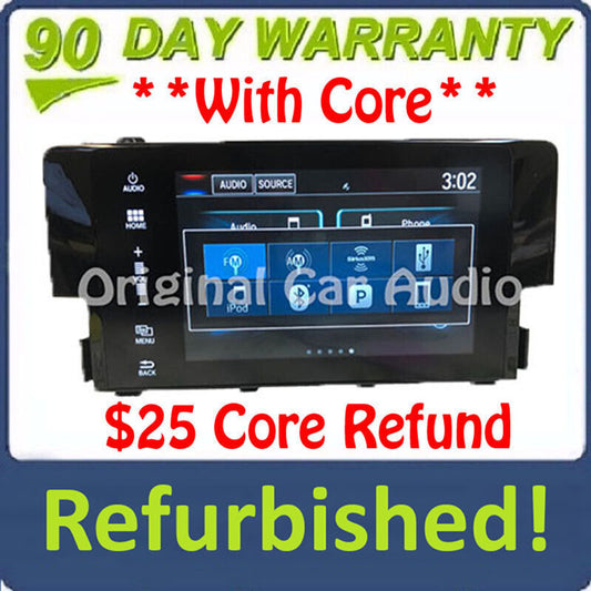Refurbished 2016 - 2018 Honda Civic OEM Navigation Touch Screen Factory Radio Display Screen