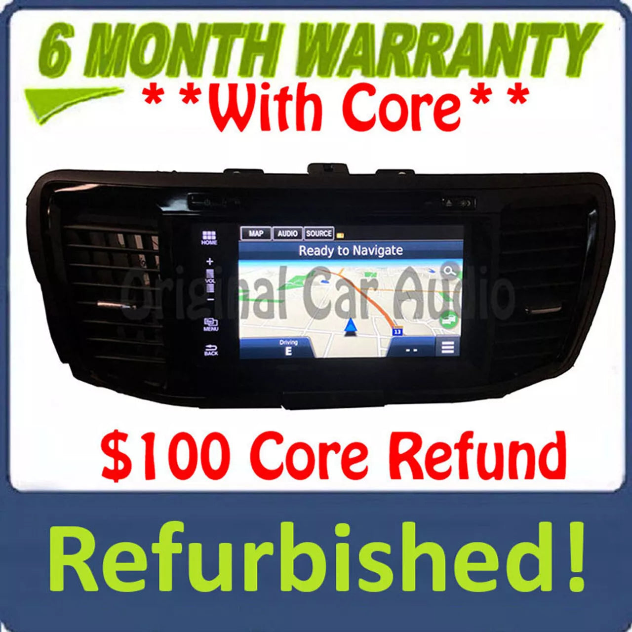 Refurbished 2016 - 2017 Honda Accord OEM Touch Screen Navigation CD Multi Media Radio Receiver