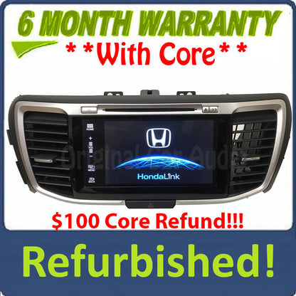 2017 Honda Accord Hybrid Touring AM FM Radio Display Screen