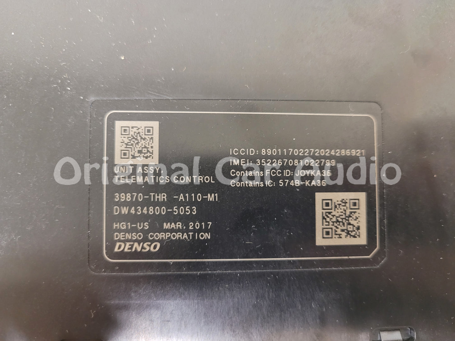 2018 - 2020 Honda Odyssey Elite OEM Telematics Control Module
