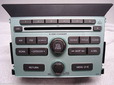Honda XM Radio 6 Disc Changer CD Player Aux Stereo OEM