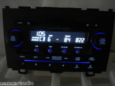 2007 - 2010 Honda CRV XM Radio and 6  CD Changer