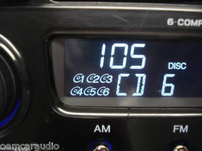 2007 - 2010 Honda CRV XM Radio and 6  CD Changer
