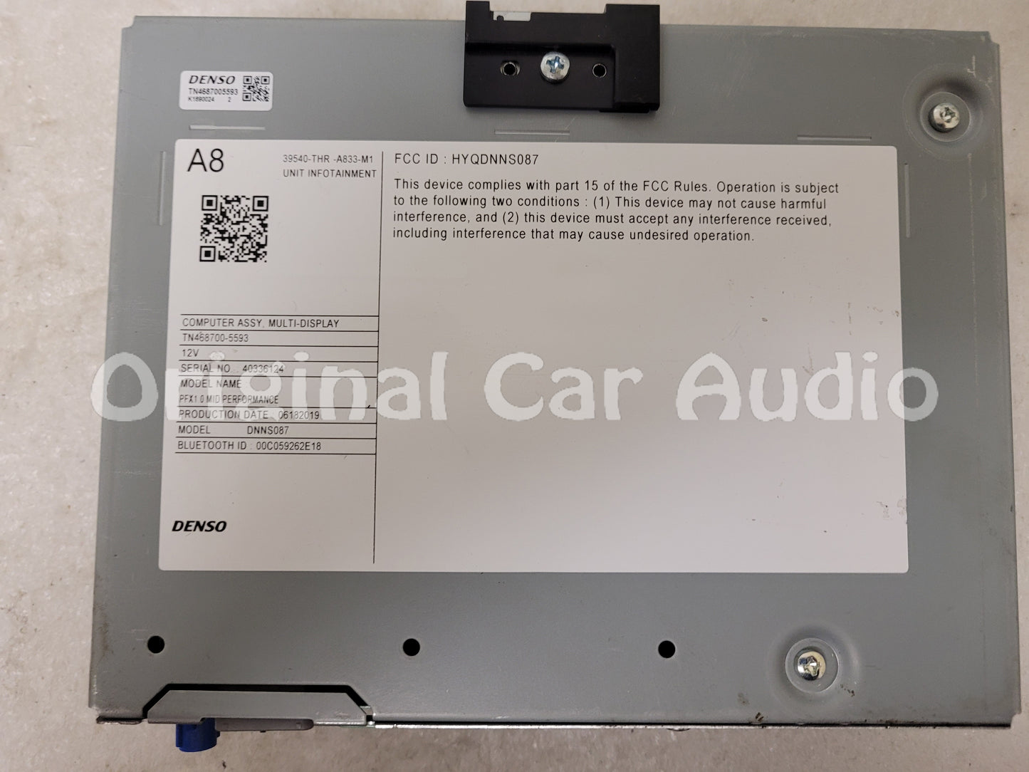 2018 - 2020 Honda Odyssey Elite OEM Computer Multi Display Module