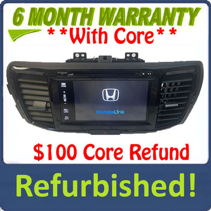 2016 - 2017 Honda Accord Touch Screen Non-Nav CD Multi Media Radio Receiver
