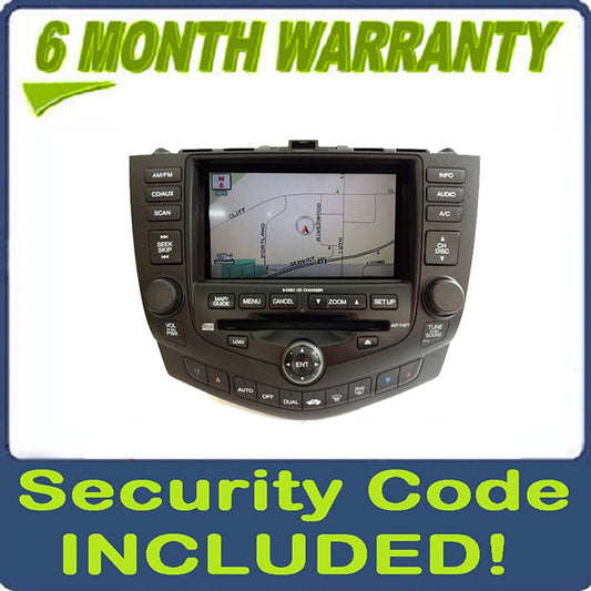 2003 HONDA Accord OEM Navigation GPS Radio Stereo 6 Disc Changer LCD Display Screen Monitor 2CY0