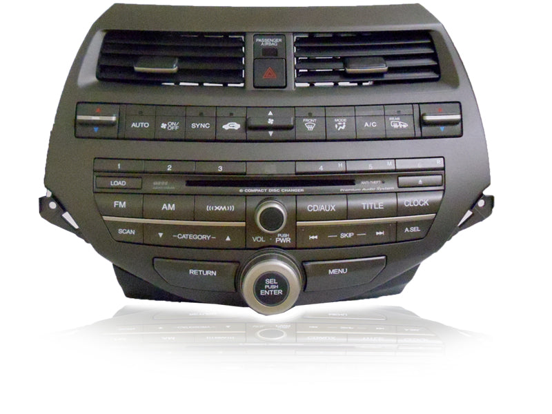 REPAIR 08 09 2010 Honda ACCORD Radio RDS AUX MP3 6 Disc CD Player Climate Controls 3BA0 Ho3BA0