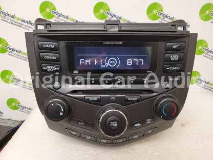 Honda Accord Radio AUX and 6  CD Changer LX EX 7BC0  39175-SDA-A110-M2 2003 2004 2005 2006 2007 FACEPLATE ONLY