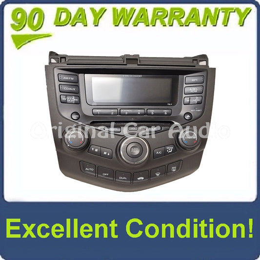 2003 2004 2005 2006 2007 Honda Accord Radio 6 Disc CD Changer Player Aux 7BL0 FACEPLATE ONLY