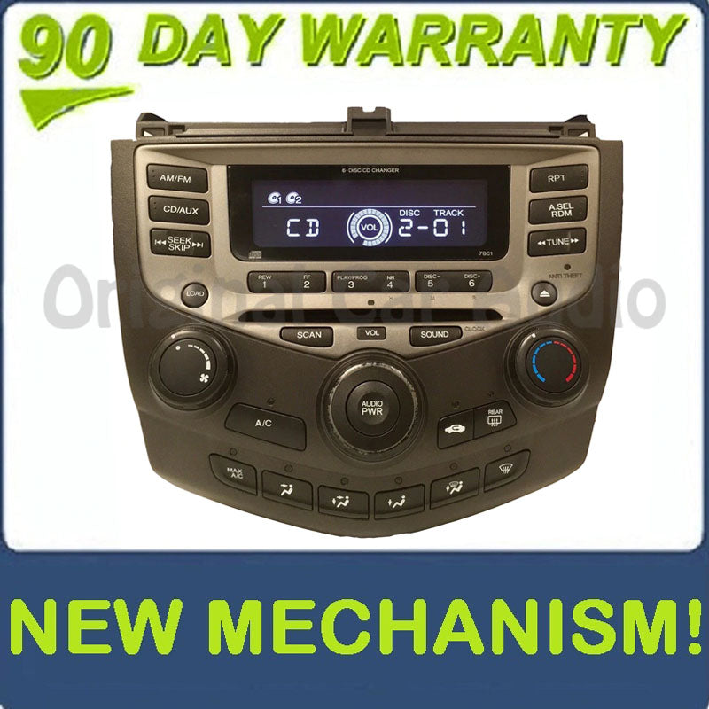 New Mechanism 2003 - 2007 Honda Accord Radio AUX and 6 CD Changer LX EX 7BC1 39175-SDA-A120-M2