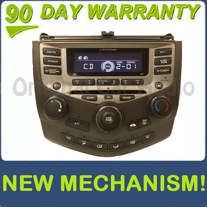 New Mechanism 2003 - 2007 Honda Accord Radio AUX and 6 CD Changer LX EX 7BC1 39175-SDA-A120-M2