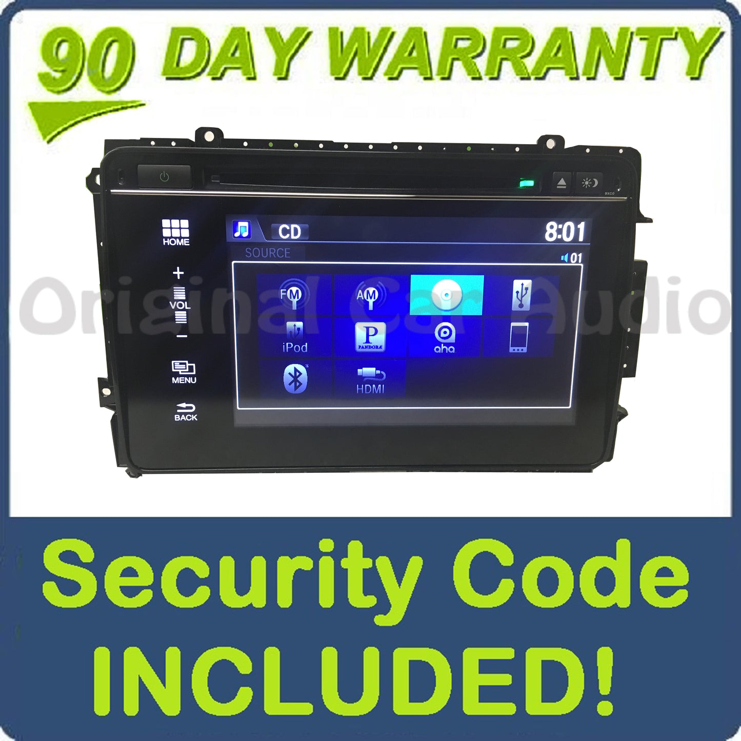 2014 2015 Honda Civic OEM Multi Media Apps Bluetooth Touch Screen CD Player Radio 9XC0