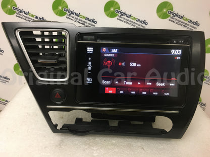 2014 2015 Honda Civic OEM Multi Media Apps Bluetooth Touch Screen CD Player Radio w/ BEZEL 9XC0