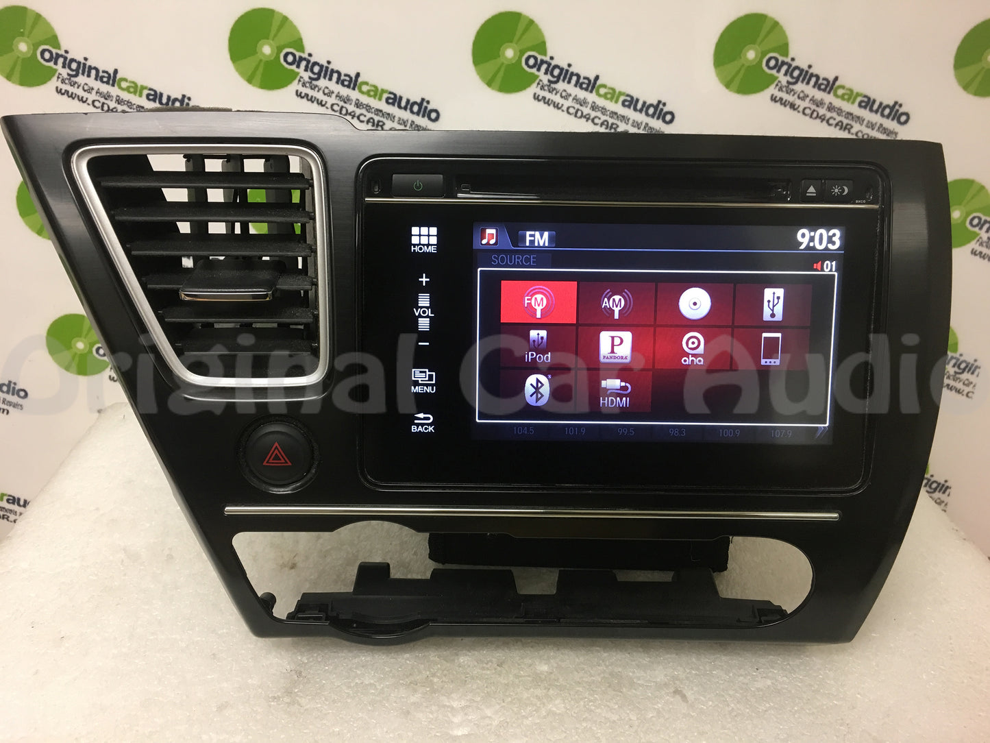 2014 2015 Honda Civic OEM Multi Media Apps Bluetooth Touch Screen CD Player Radio w/ BEZEL 9XC0