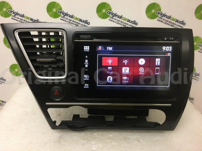 2014 2015 Honda Civic OEM Multi Media Apps Bluetooth Touch Screen CD Player Radio w/ BEZEL 9XC0