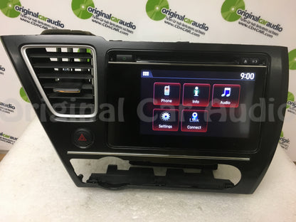 2014 2015 Honda Civic OEM Multi Media Apps Bluetooth Touch Screen CD Player Radio w/ BEZEL 9XC0