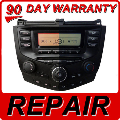 03 04 05 06 07 Honda Accord Radio and CD Player Repair