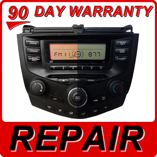 03 04 05 06 07 Honda Accord Radio and CD Player Repair