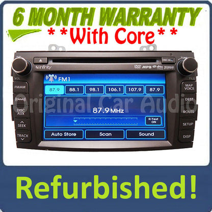 Refurbished 2008 - 2009 Hyundai Navigation GPS Satellite XM Radio Stereo MP3 CD Player Receiver w/ New Display