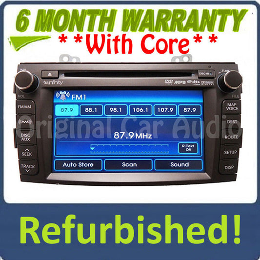 Refurbished 2008 - 2009 Hyundai Navigation GPS Satellite XM Radio Stereo MP3 CD Player Receiver w/ New Display