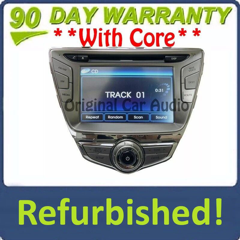 2011-2013 11 12 13 Hyundai ELANTRA Refurbished Navigation Radio XM Satellite CD