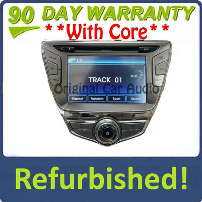 2011-2013 11 12 13 Hyundai ELANTRA Refurbished Navigation Radio XM Satellite CD