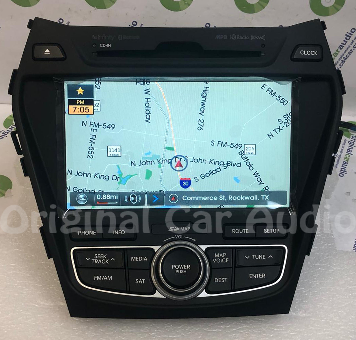 Refurbished 2013 2014 2015 HYUNDAI Santa Fe AM FM XM Radio Navigation Stereo MP3 CD Player