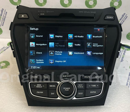 Refurbished 2013 2014 2015 HYUNDAI Santa Fe AM FM XM Radio Navigation Stereo MP3 CD Player