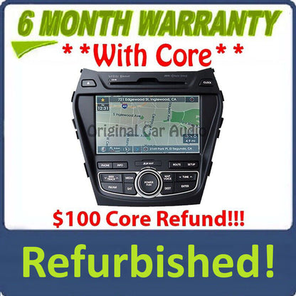 Refurbished 2013 2014 2015 HYUNDAI Santa Fe AM FM XM Radio Navigation Stereo MP3 CD Player