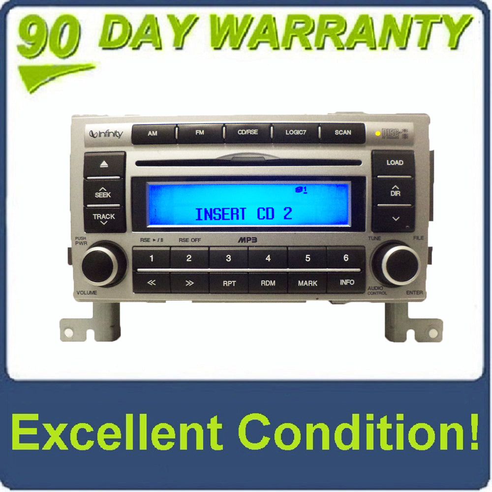 07 08 Hyundai Sante Fe OEM Factory Stereo AM FM Radio 6 Disc Changer CD Player