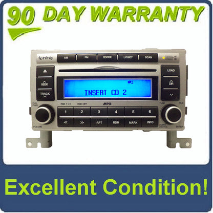 07 08 Hyundai Sante Fe OEM Factory Stereo AM FM Radio 6 Disc Changer CD Player